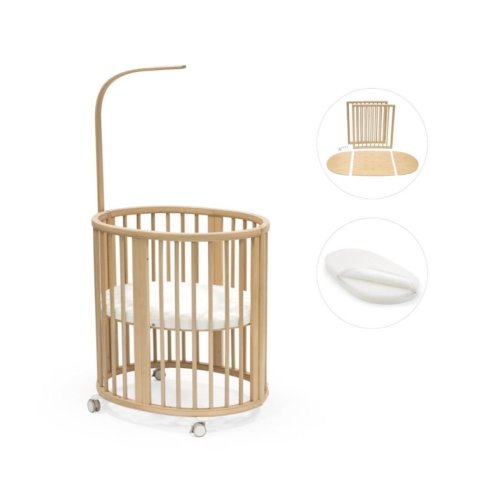 Sleepi™ 3-in-1 Convertible Crib with Mattresses and Extension Kit