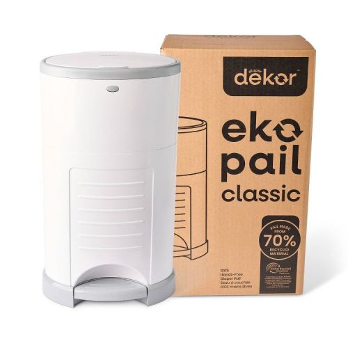 Diaper Dekor Eko Classic Diaper Pail - White