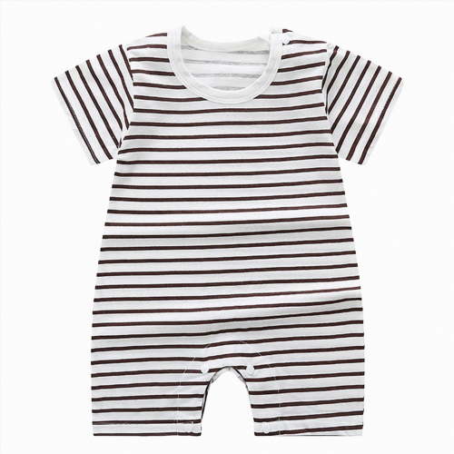 JUMEYU Newborn Boy Clothes Baby Boy Girl Outfit Short Sleeve T-Shirt Romper Bodysuit Infant Summer Clothes 0 3 6 9 12 18 24 Months (Black,6-12 Months)