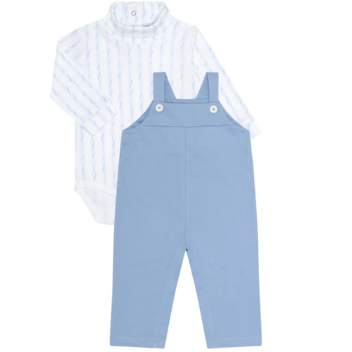 Blue Twirl Overall Set (6-9)
