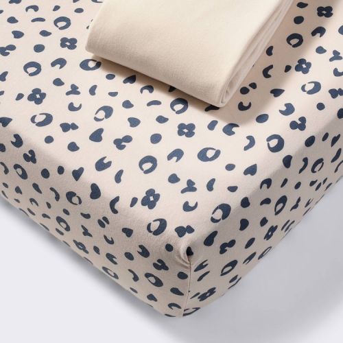 Fitted Jersey Crib Sheet - Leopard - 2pk - Cloud Island™