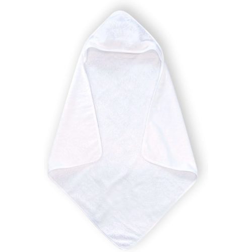 Pine & Palm Home Hooded Baby Towel – Turkish Cotton & Rayon from Bamboo, Soft & Absorbent, Quick-Dry | Neutral Newborn & Toddler Bath Towel | Gift-Ready Bag (Pearl)