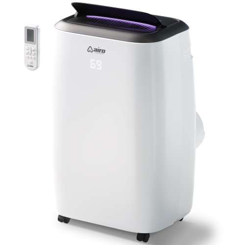 AIRO COMFORT 10000 BTU Portable Air Conditioner A/C with Dehumidifier and Remote DIY Window Kit