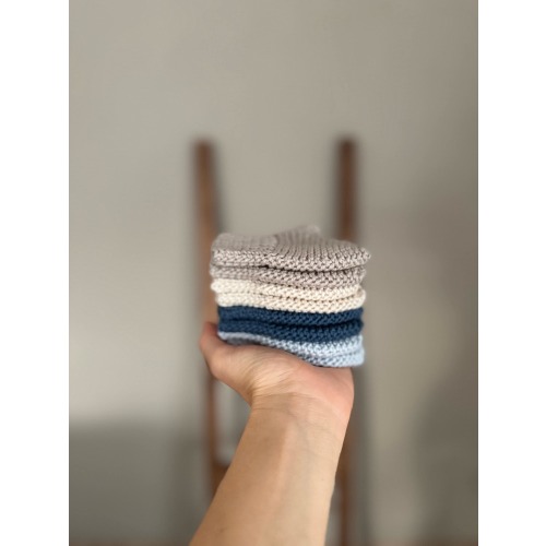 Hand Knit Organic Cotton Baby Mittens: Newborn Essentials