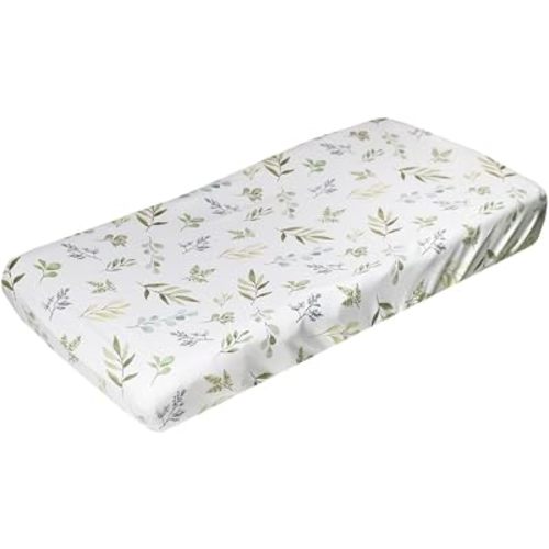 Copper Pearl Premium Knit Changing Pad Cover Soft, Stylish, and Universal Fit for All Standard Diaper Changing Pads, Trendy Design Changing Pad Covers, Haven