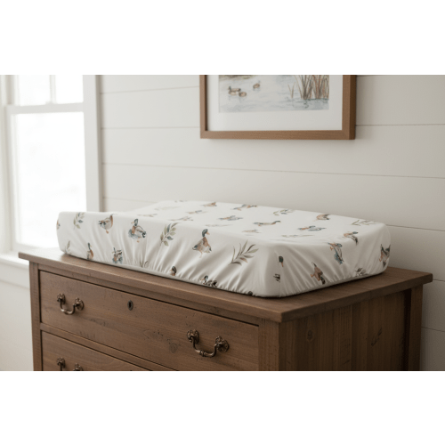 Mallard Duck Woodland Changing Pad Cover