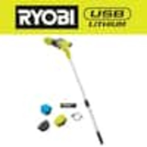 RYOBI USB Lithium Telescoping Power Scrubber Kit with 2Ah Battery, Charging Cable, and Hex Shank Accessories (4-Pieces) FVG53K