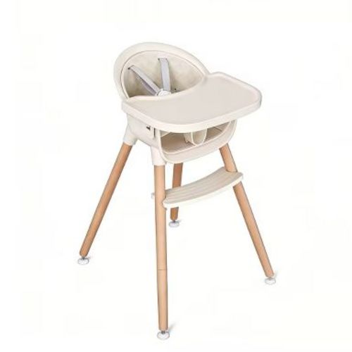 AmourLil 3-in-1 Wooden Baby Toddler High Chair, Convertible Easy Clean Infant Feeding Highchair, Modern Design