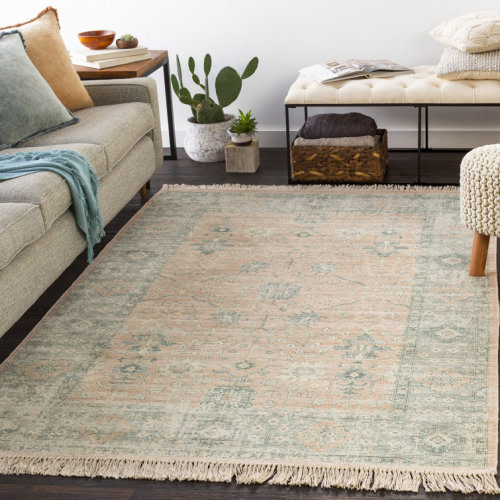 Wensley Oriental Flatweave Camel/Sage Area Rug