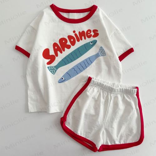SARDINES Baby T-shirt and Shorts 2-Piece Set
