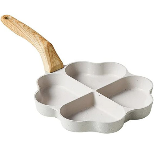 Timoau 4-cup Heart-shaped Nonstick Egg Omelette Frying Pan Pancake Maker For Breakfast | Wayfair