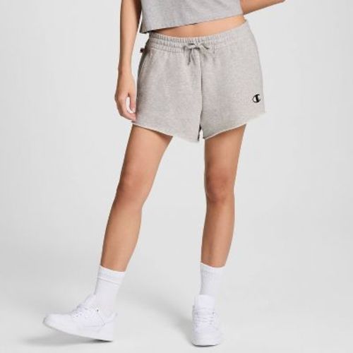 Champion Women's French Terry Pull-On Shorts - Heather Gray L