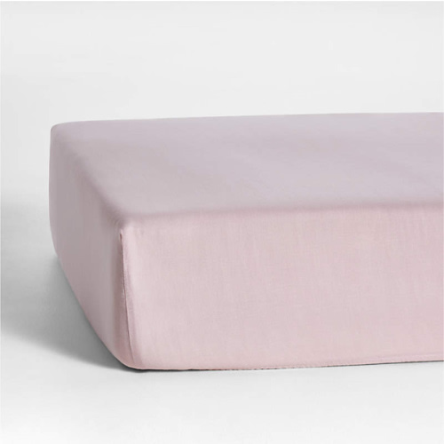 Supersoft Lilac Rose 100% Organic Cotton Gauze Baby Crib Fitted Sheet