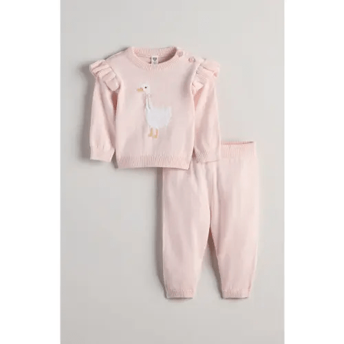 Flutter Sleeve Sweater & Joggers Set