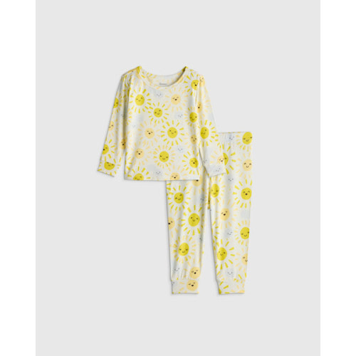Bamboo Long Sleeve and Pant Pajama Set - Baby in Sunshine