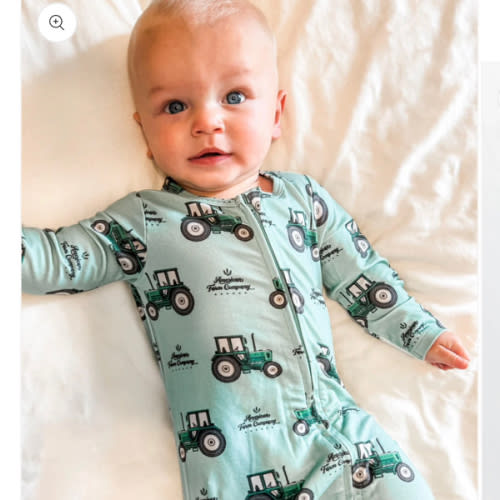 AFC Green Tractor Baby Bamboo Pajamas – American Farm Company