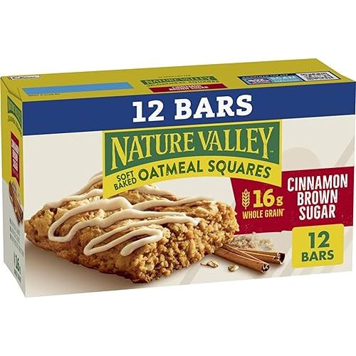 Nature Valley Soft-Baked Oatmeal Squares, Cinnamon Brown Sugar, 12 ct, 14.88 OZ
