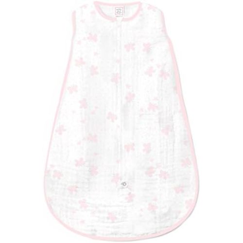 SwaddleDesigns Muslin zzZipMe Sleeping Sack, for Baby Boy and Girl, Wearable Blanket with 2-Way Zipper