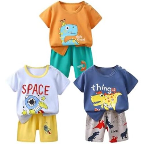 Toddler Baby Boy Clothes for 2t 3t Boys Cute Summer Short Sleeve T-Shirt Tops Shorts Clothes Sets Baby Boy Outfits