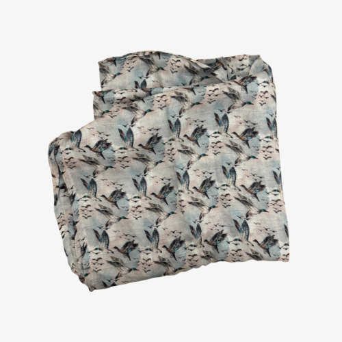 muslin swaddle || mallard sky