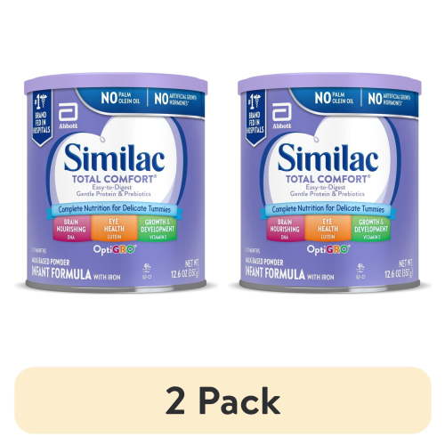 (2 pack) Similac Total Comfort Powder Baby Formula, 12.6-oz Can