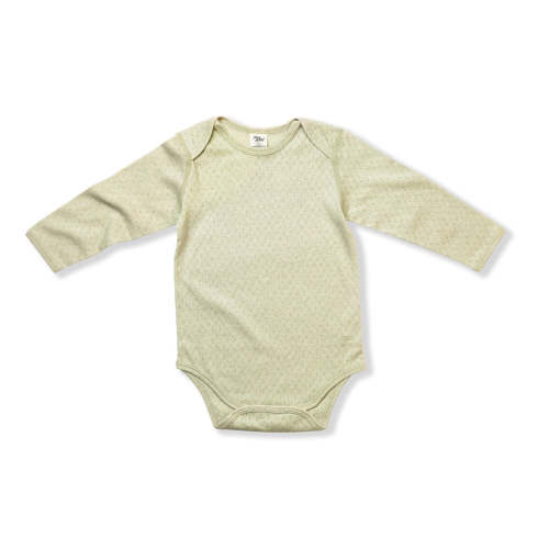 Organic Baby Pointelle Long Sleeve Bodysuit