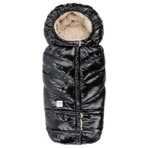 7AM Enfant Blanket 212 Evolution Polar Footmuff - Black Polar