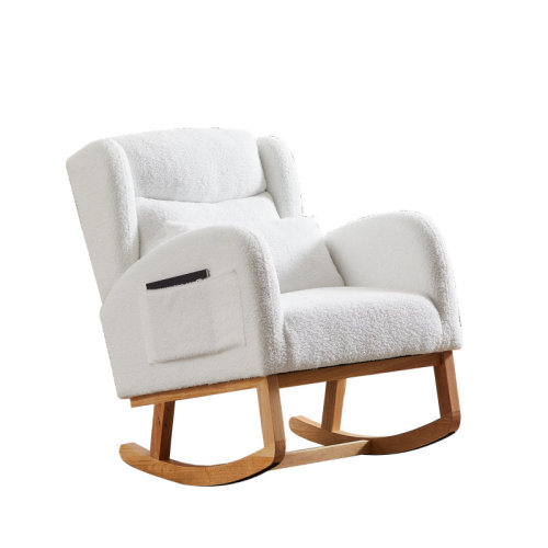 Ebern Designs Maricelys Fabric Upholstered Rocking Chair | Wayfair