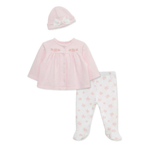 Dainty Bears Cardigan Set & Hat