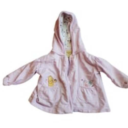 Disney Baby Winnie the Pooh Lavender Hoodie Jacket Embroidered Flowers Cute 3mo