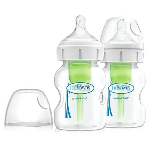 Dr. Brown's - Options+ Wide-Neck Baby Bottle, 5Oz, 2Pk