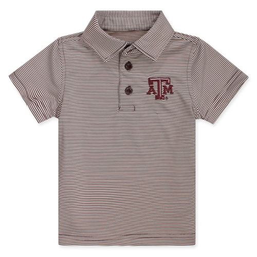 Texas A&M Infant Micro Stripe Polo