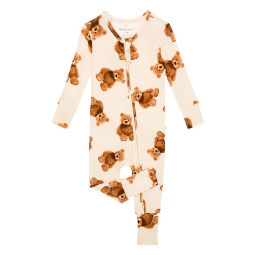 Teddy Freddy Fitted Convertible Footie Pajamas