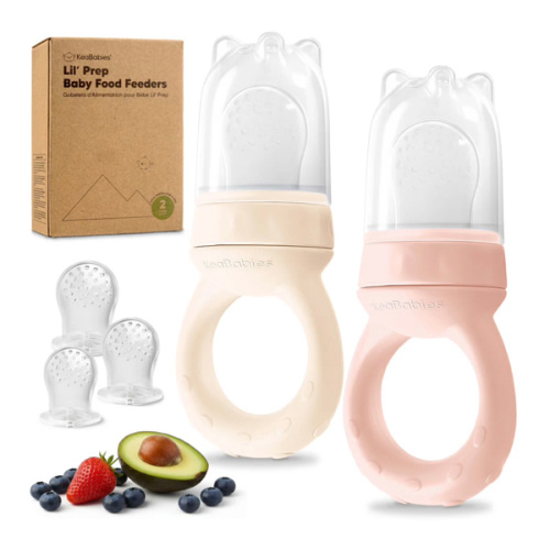 2-Pack Lil’ Prep Baby Food Feeders (Color Mist Rose)