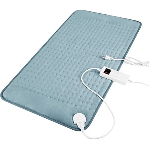Electric Heating Pad for Body Pain Cramps Relief, Warmth, Auto Shut Off, 6 Heating Modes, 4 Timer Setting, Machine Washable, Moist&Dry Heat Options, Gift for Men, Women
