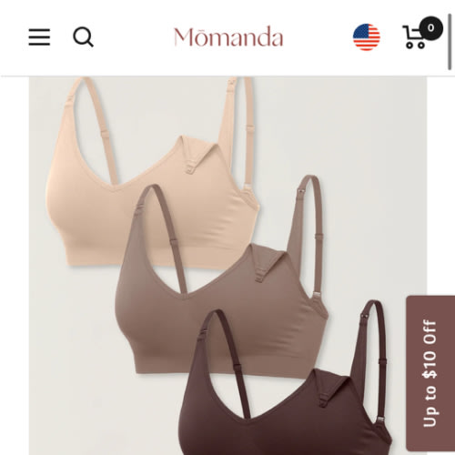 3 Pack Soft Knit Nursing Bra