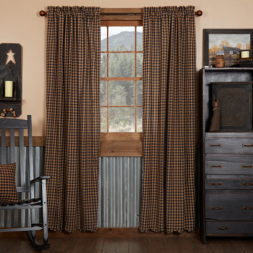 August Grove® Addie 100% Cotton Plaid Room Darkening Rod Pocket Curtain Panel | Wayfair