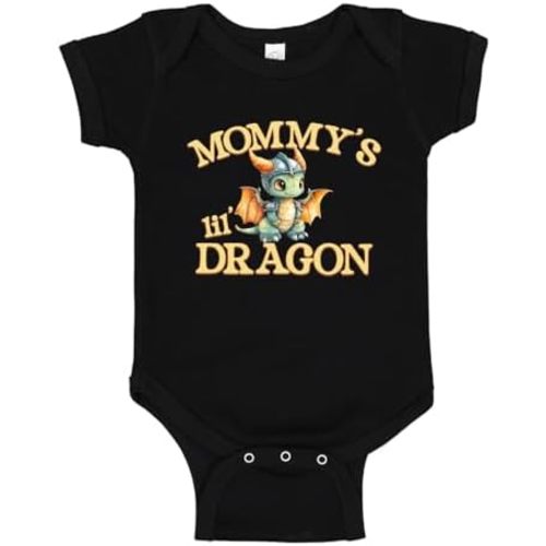 Mommy's Little Dragon Baby One Piece Bodysuit Or Toddler Shirt Cute Fairy Tale Medieval Fantasy Outfit