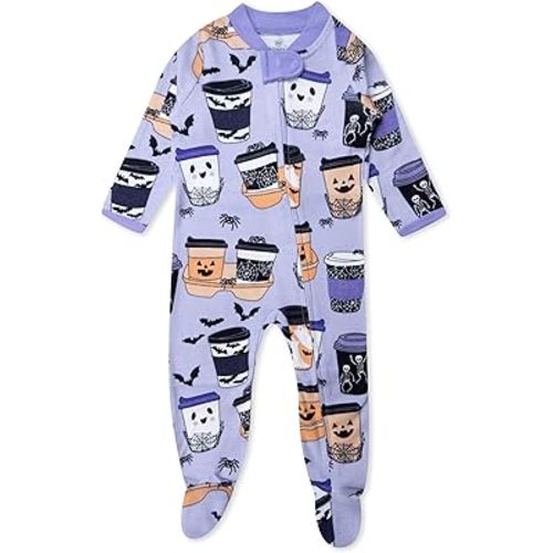HonestBaby Baby Celebration Sleep & Play Footed One-Piece Pajama Sleeper 100% Organic Cotton