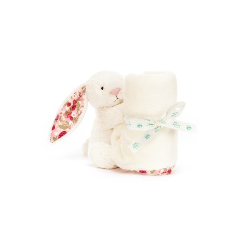 Blossom Cream Bunny 'Berry' 6-Inch Plushie & Soother Blanket