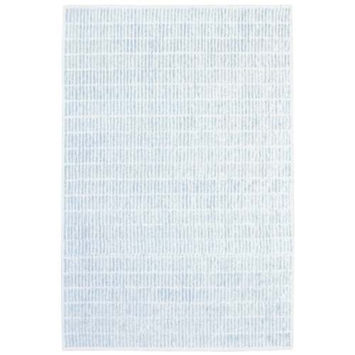 Capitola Handmade Blue Soft Rug | Modern Abstract Linear Grids Checks