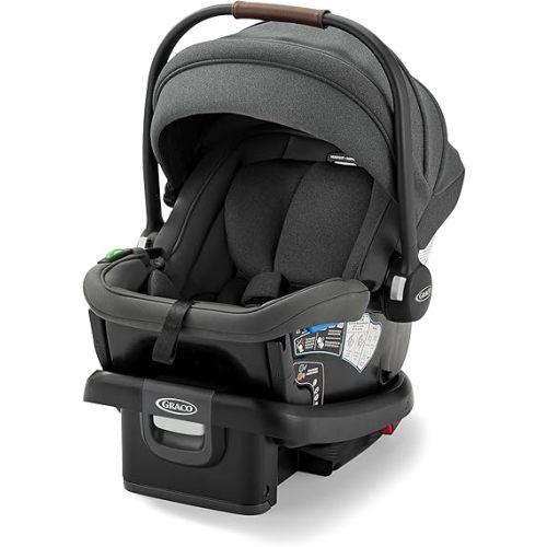 Graco Gomax Infant Car Seat, Ace, Lightweight, Reclining Rear Facing Car Seat Installs with or Without a Base