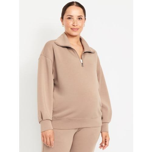 Maternity Bounce Fleece Half-Zip Pullover | Old Navy