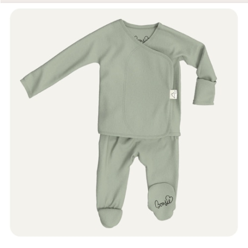 Footie - Avocado – Bonsie Skin to Skin Babywear