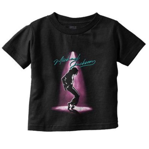 Michael Jackson Toe Stand Dance Toddler Baby Graphic T Shirt Brisco Brands Black 12M