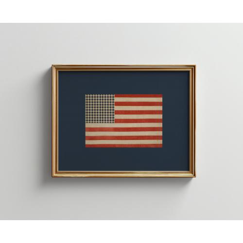Designer Rustic USA Flag Print: Americana Wall Art Digital Download