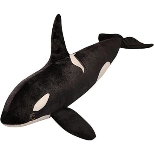 FRANKIEZHOU Simulation Orca Stuffed Animal,Lifelike 15.7" Ocean Creature Killer Whale Plush Stuffed PP Cotton Animal, Orca Plush,Gifts for Kids