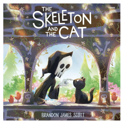 The Skeleton and the Cat: A Funny, Warm Picture Book about Unexpected Friendship and Small Joys, for Kids (Ages 4-8)