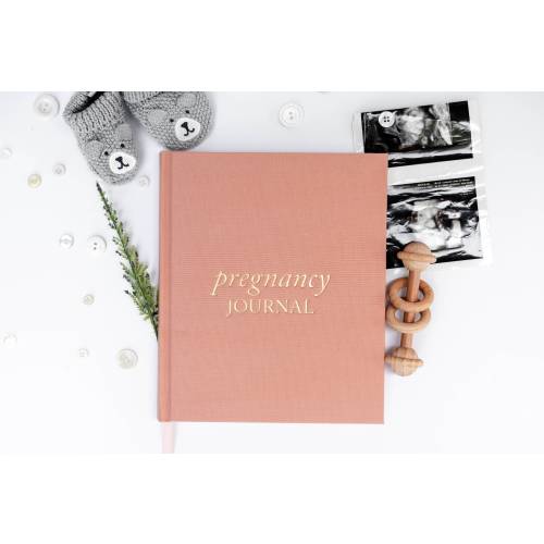 Linen Pregnancy Journal: Weekly Diary, Expecting Mom Gift