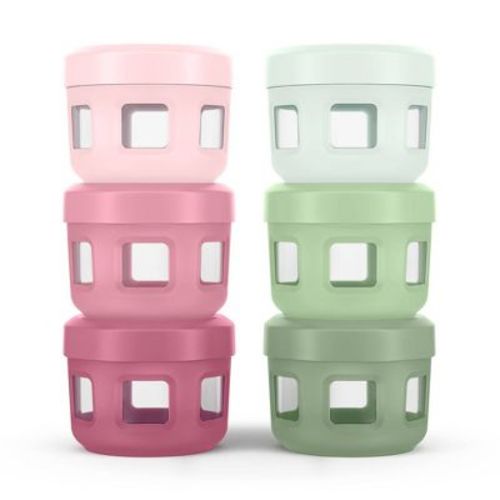 Ello 6pc (Set of 3) Glass Condiment Food Storage Containers Gradient